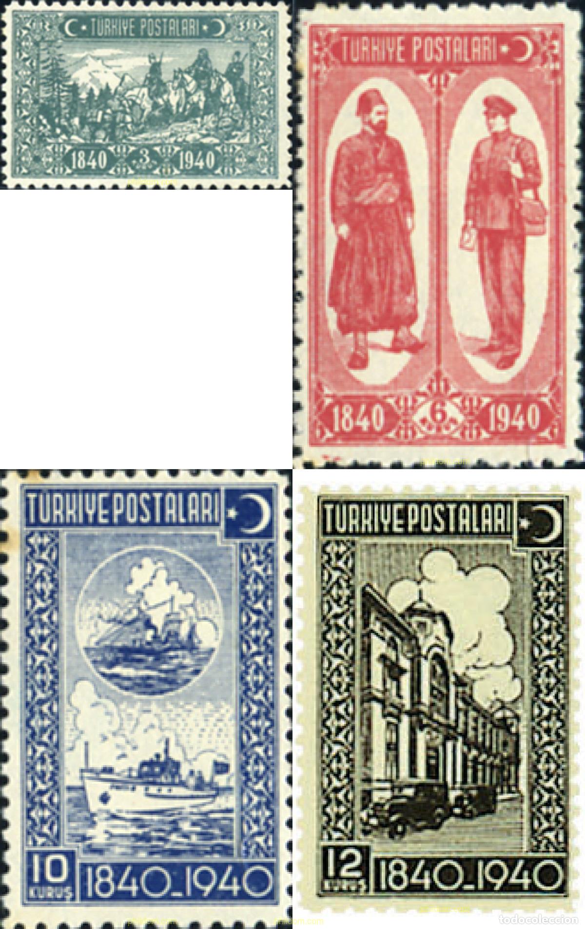 Selos: 42472 MNH TURQUIA 1940 CENTENARIO DE LA REORGANIZACION POSTAL