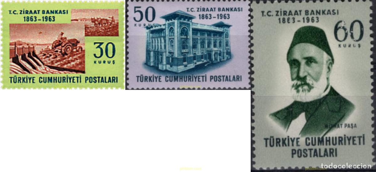 Briefmarken: 42523 MNH TURQUIA 1963 CENTENARIO DEL BANCO DE AGRICULTURA