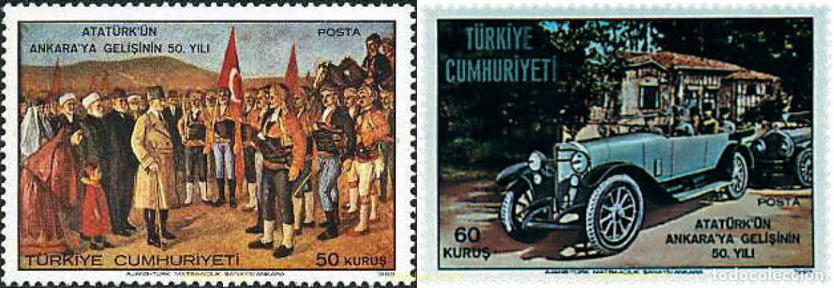 Sellos: 42530 MNH TURQUIA 1969 50 ANIVERSARIO DE LA LLEGADA DE KEMAL ATATURK