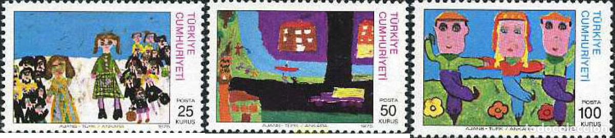 Sellos: 42535 MNH TURQUIA 1975 DIBUJOS INFANTILES