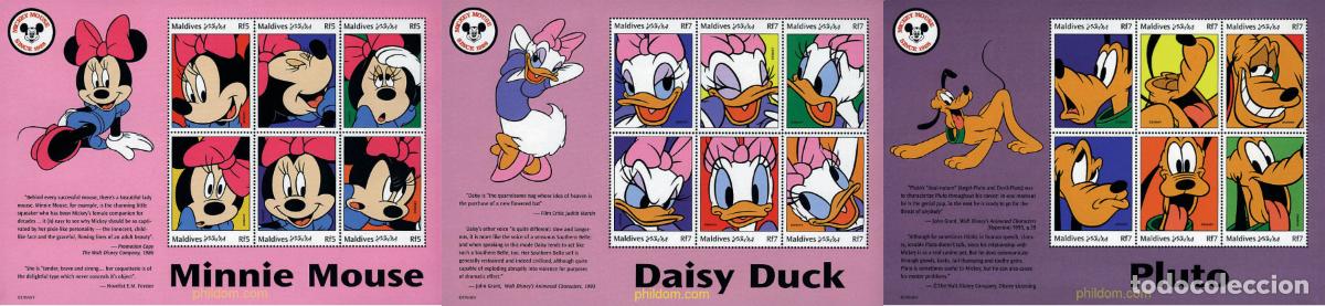 Sellos: 593941 MNH MALDIVAS 1999 70 ANIVERSARIO DE MICKEY MOUSE