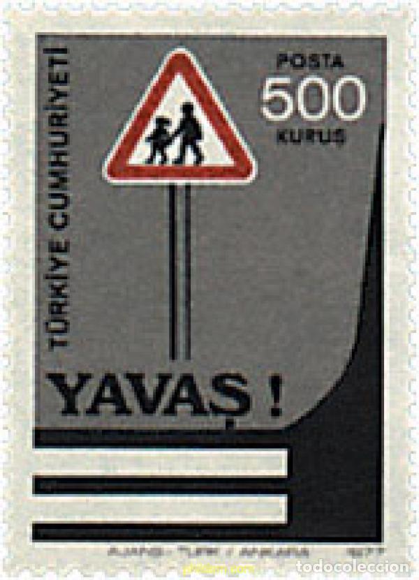 Sellos: 237124 MNH TURQUIA 1977 SEGURIDAD EN CARRETERA