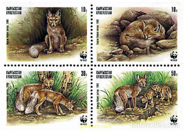 Sellos: 5507 MNH KIRGUIZISTAN 1999 ZORRO DE CORSAC
