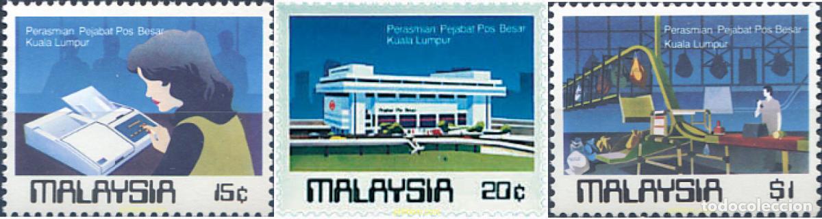 Sellos: 43878 MNH MALASIA 1984 INAUGURACION DE LA NUEVA OFICINA DE CORREOS CENTRAL