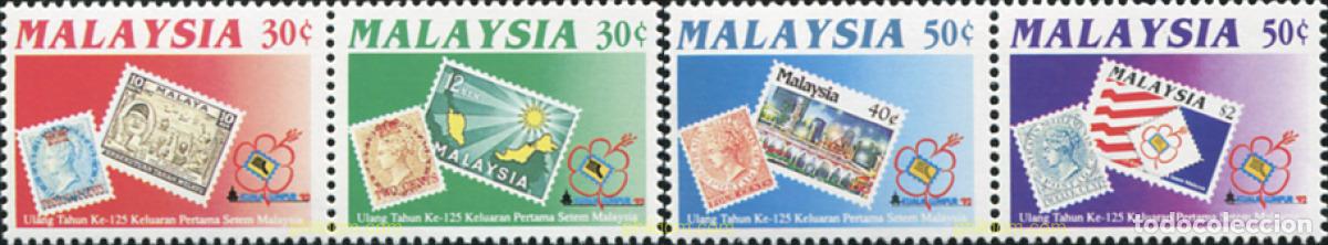 Sellos: 576651 MNH MALASIA 1992 KUALA LUMPUR 92. EXPOSICION FILATELICA INTERNACIONAL Y 125 ANIVERSARIO DEL