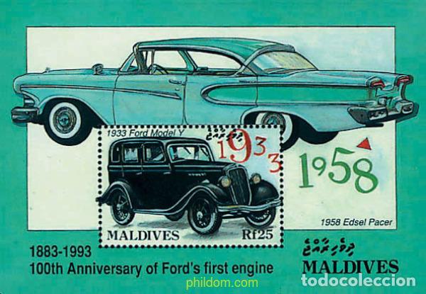 Sellos: 46302 MNH MALDIVAS 1993 CENTENARIO DE HENRY FORD