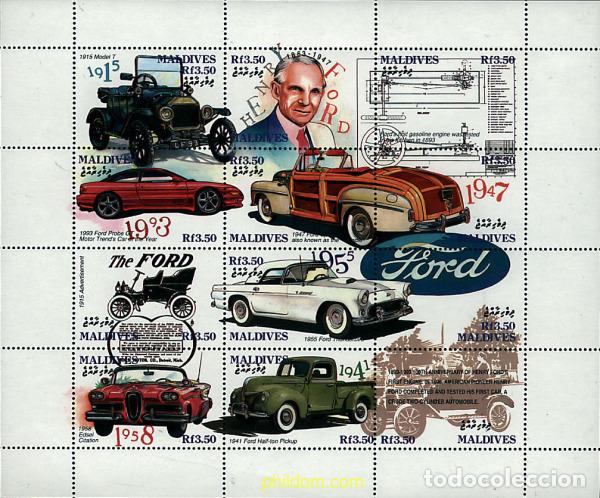 Sellos: 11406 MNH MALDIVAS 1993 CENTENARIO DE HENRY FORD