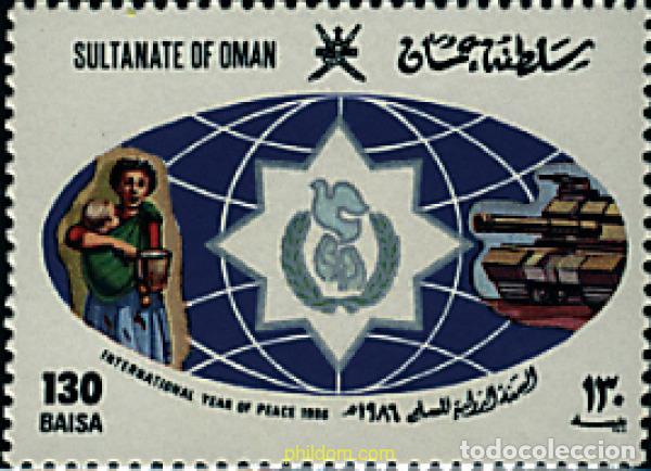 Briefmarken: 63249 MNH OMAN 1986 A&Ntilde;O INTERNACIONAL DE LA PAZ