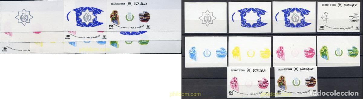 Sellos: 220377 MNH OMAN 1986 A&Ntilde;O INTERNACIONAL DE LA PAZ