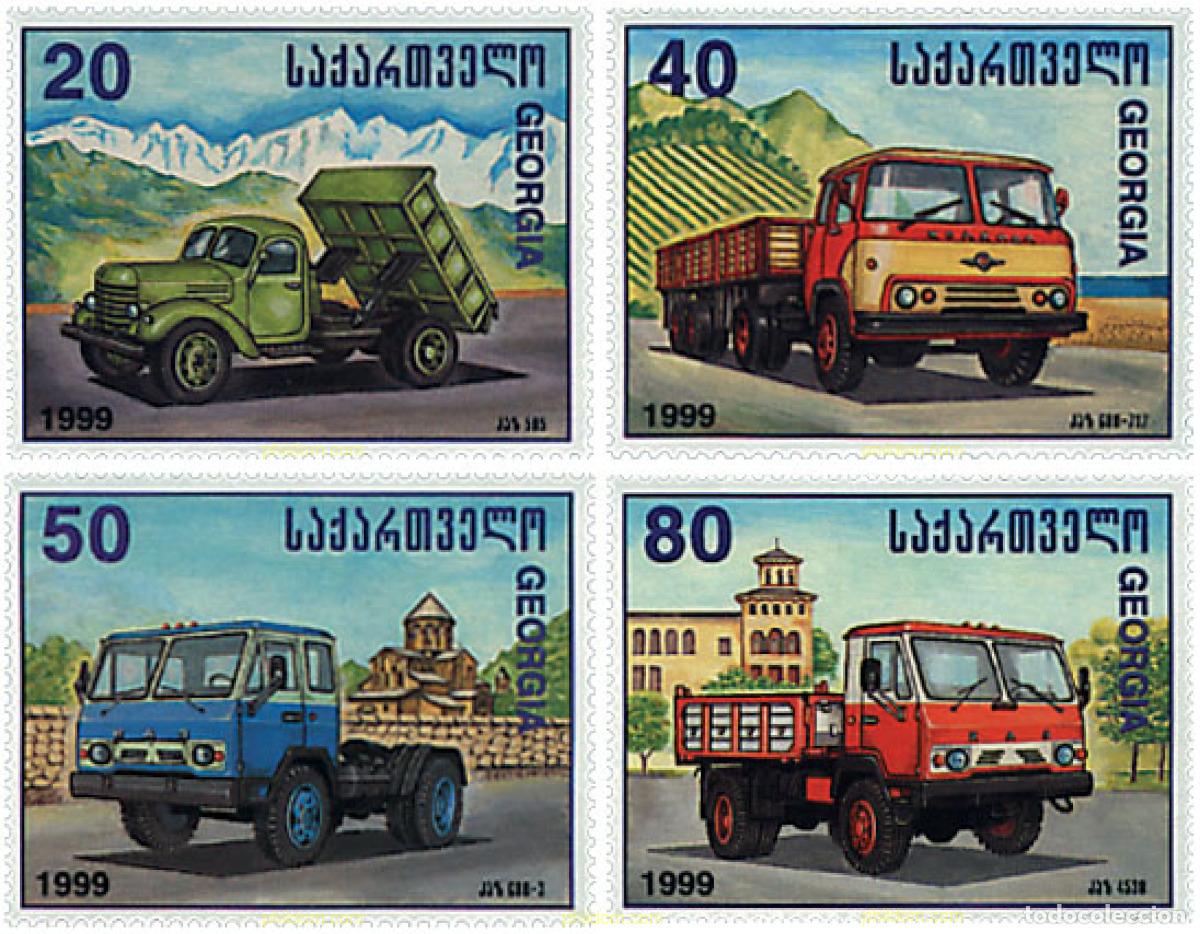 Sellos: 50184 MNH GEORGIA 1999 CAMIONES