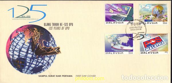 Sellos: 418250 MNH MALASIA 1999 125 ANIVERSARIO DE LA UPU