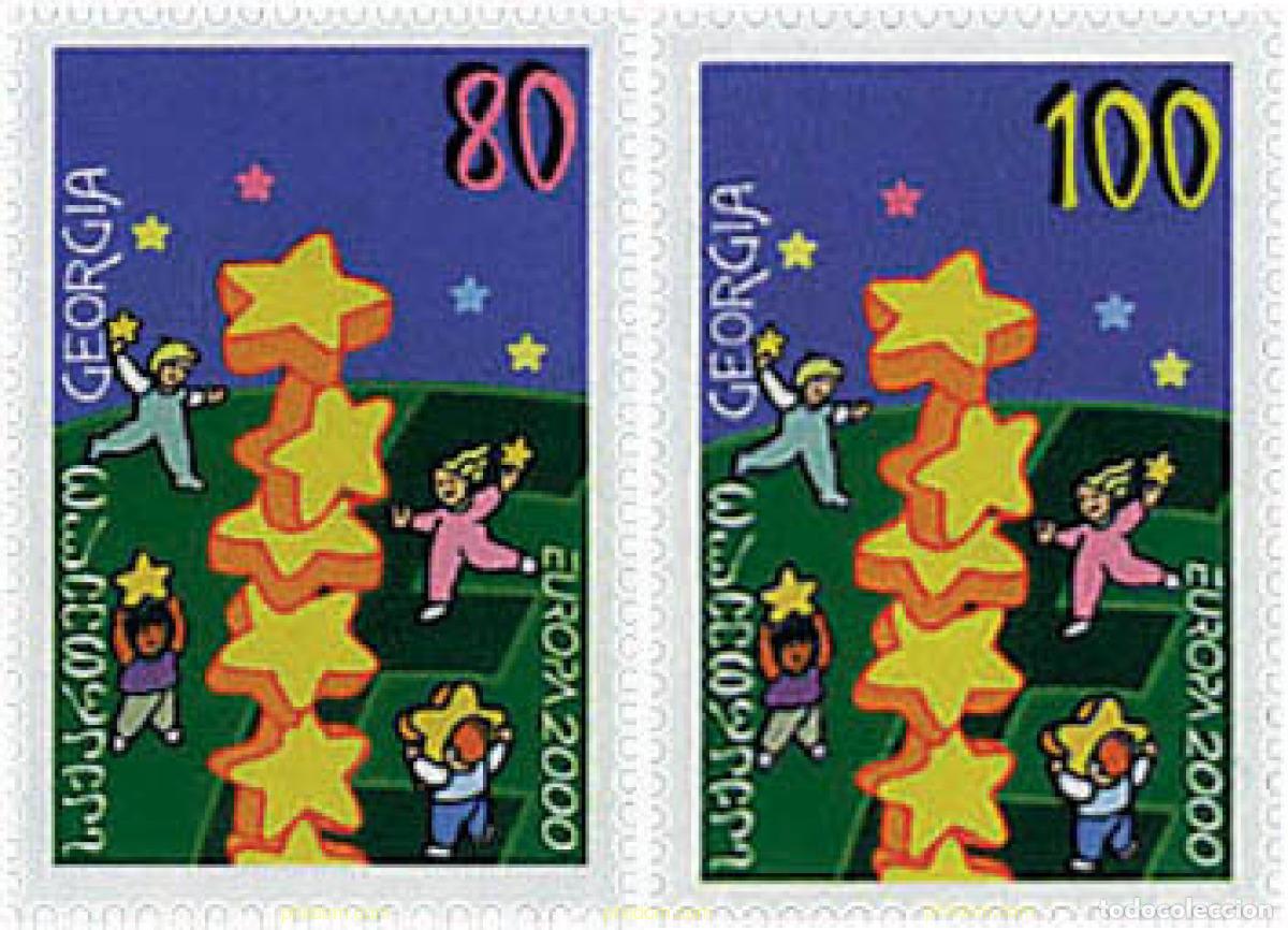 Sellos: 77146 MNH GEORGIA 2000 EUROPA CEPT. CONSTRUCCION EUROPEA