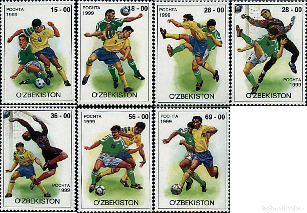 Sellos: 80418 MNH UZBEKISTAN 1999 FUTBOL