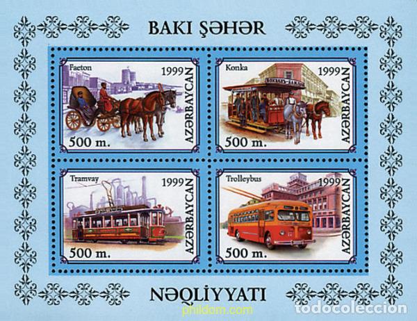 Sellos: 74541 MNH AZERBAIYAN 2000 TRANSPORTES DE BAKU
