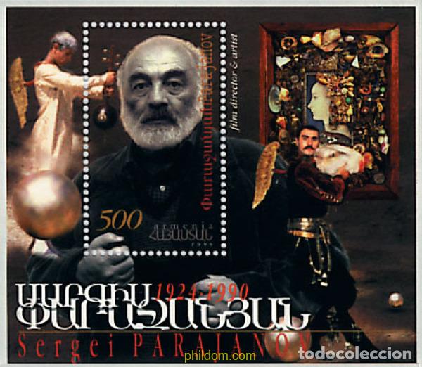Sellos: 125931 MNH ARMENIA 1999 75 ANIVERSARIO DEL NACIMIENTO DEL CINEASTA Y ARTISTA SERGEI PARAJANOV