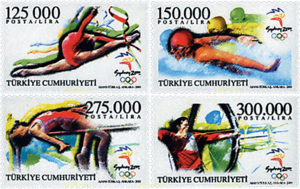 Sellos: 54868 MNH TURQUIA 2000 27 JUEGOS OLIMPICOS VERANO SYDNEY 2000