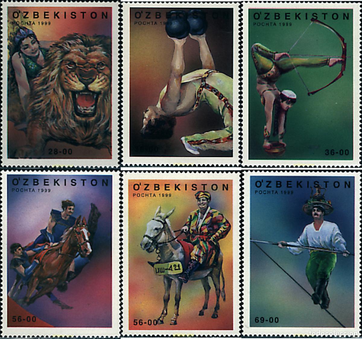 Sellos: 80424 MNH UZBEKISTAN 2000 EL CIRCO