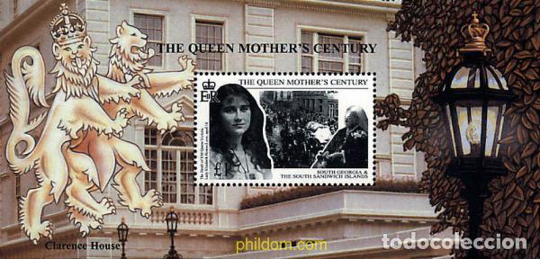 Briefmarken: 54005 MNH GEORGIA SUR Y SANDWICH SUR 1999 HOMENAJE A SAR LA REINA MADRE
