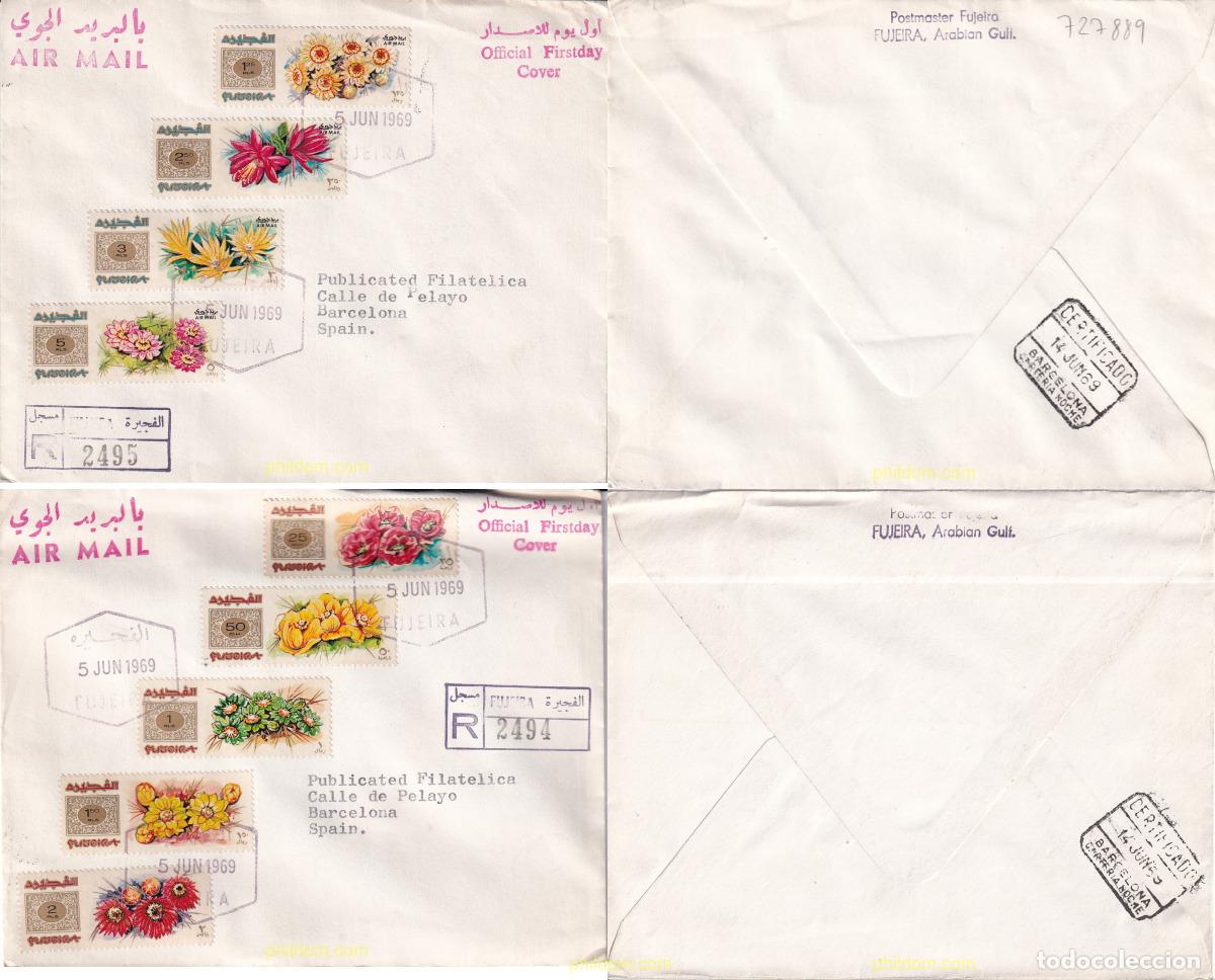 Sellos: 727889 USED FUJEIRA 1969 FLORES