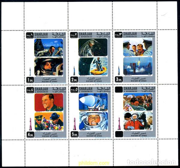 Sellos: 317034 MNH SHARJAH 1970 HISTORIA DE LA EXPLORACION ESPACIAL