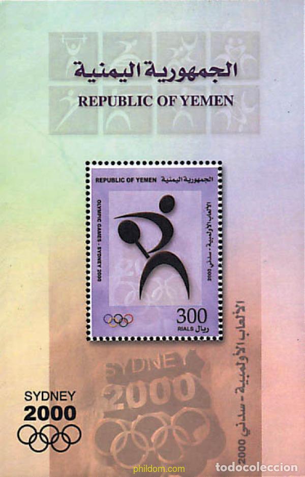 Sellos: 138647 MNH YEMEN. Rep&uacute;blica 2000 27 JUEGOS OLIMPICOS VERANO SYDNEY 2000