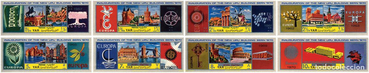 Sellos: 60101 MNH YEMEN. Rep&uacute;blica &aacute;rabe 1970 NUEVO EDIFICIO DE LA U.P.U. EN BERNA