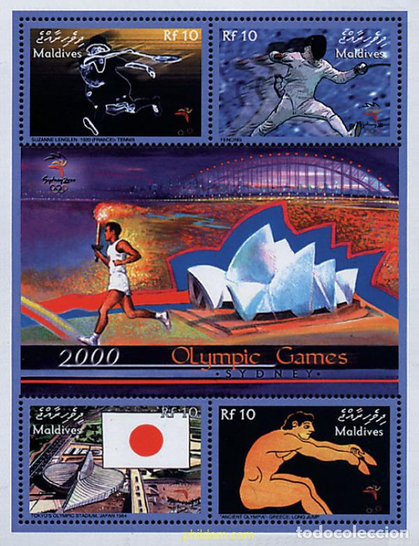 Sellos: 61377 MNH MALDIVAS 2000 27 JUEGOS OLIMPICOS VERANO SYDNEY 2000