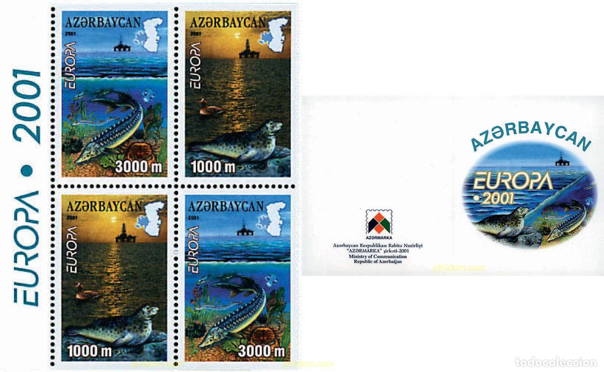 Sellos: 2297 MNH AZERBAIYAN 2001 EUROPA CEPT. CONSTRUCCION EUROPEA