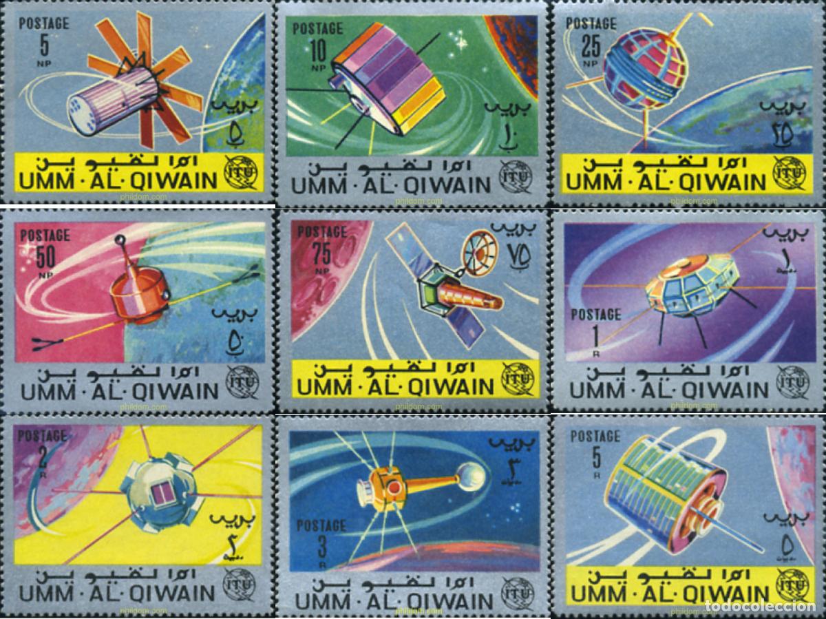 Francobolli: 63228 MNH UMM AL QIWAIN 1966 CENTENARIO DE LA UNION INTERNACIONAL DE TELECOMUNICACIONES