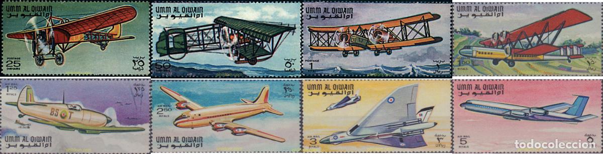 Sellos: 620012 MNH UMM AL QIWAIN 1968 HISTORIA DE LA AVIACION