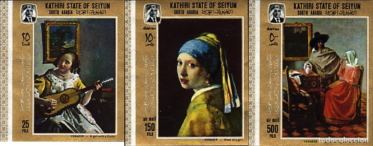 Sellos: 15479 MNH KATHIRI. Estado de Seiyun 1967 PINTURAS DE VERMEER