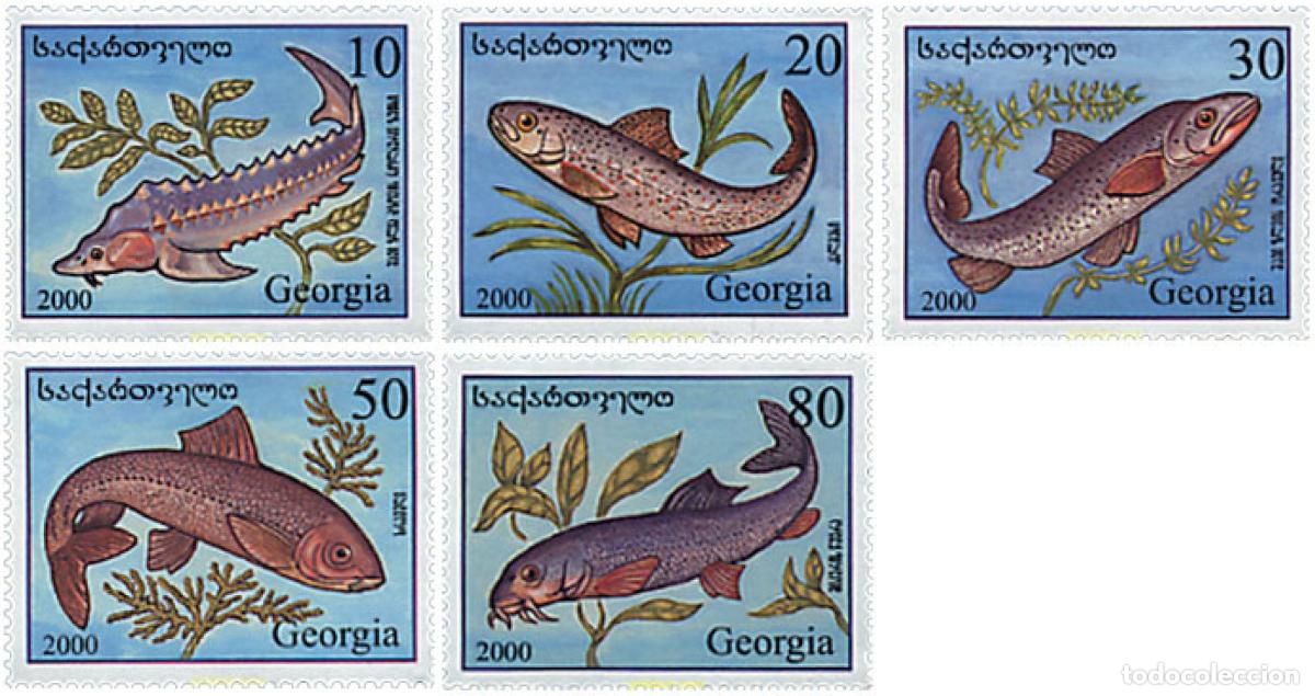 Sellos: 74821 MNH GEORGIA 2000 PECES