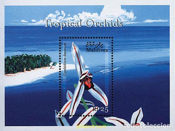 Selos: 257250 MNH MALDIVAS 2000 ORQUIDEAS TROPICALES