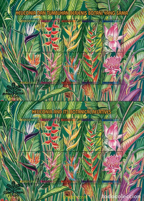 Selos: 135768 MNH MALASIA 1999 FLORES