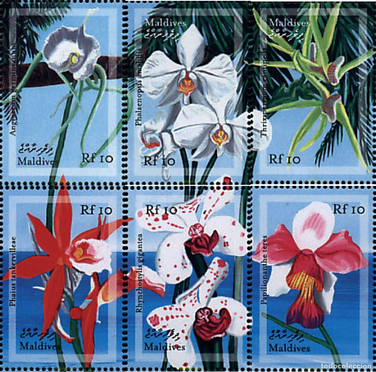 Francobolli: 340954 MNH MALDIVAS 2000 ORQUIDEAS TROPICALES