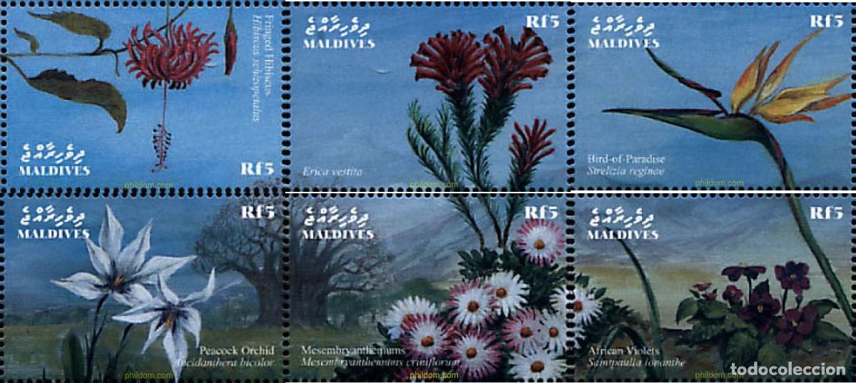 Francobolli: 315450 MNH MALDIVAS 2000 FLORES DEL OCEANO INDICO