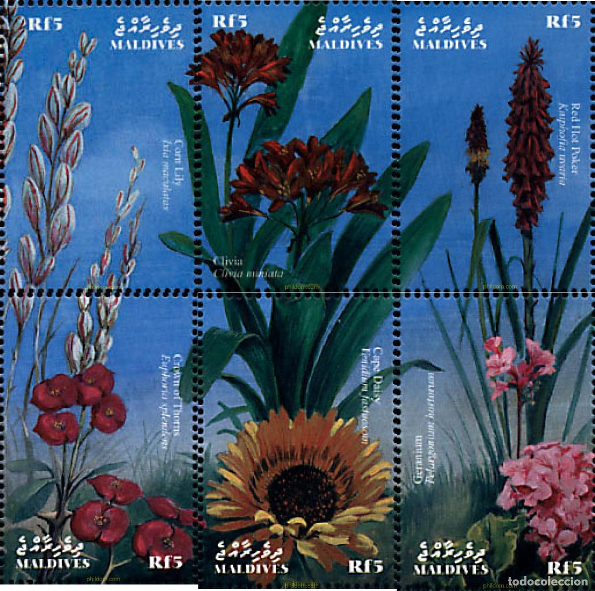 Francobolli: 340956 MNH MALDIVAS 2000 FLORES DEL OCEANO INDICO