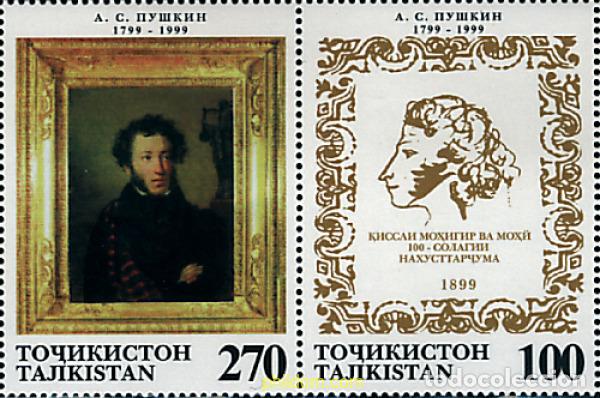 Sellos: 4838 MNH TAYIKISTAN 1999 BICENTENARIO DEL NACIMIENTO DE ALEXANDER PUSHKIN