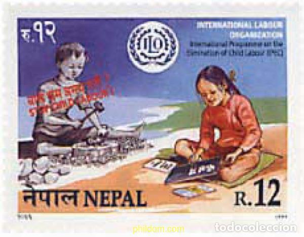 Sellos: 69061 MNH NEPAL 1999 PROGRAMA INTERNACIONAL SOBRE LA ABOLICION DEL TRABAJO INFANTIL