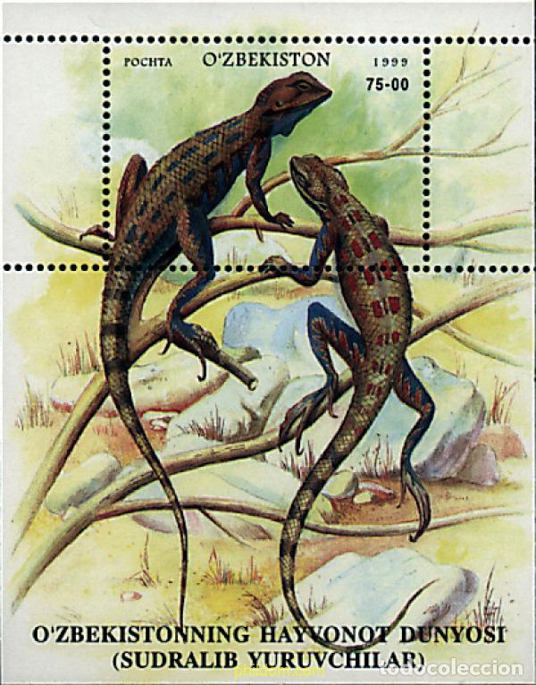 Sellos: 80408 MNH UZBEKISTAN 1999 REPTILES