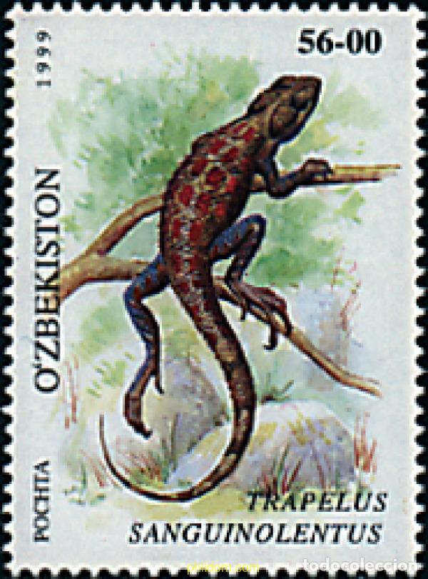 Sellos: 295001 MNH UZBEKISTAN 1999 REPTILES