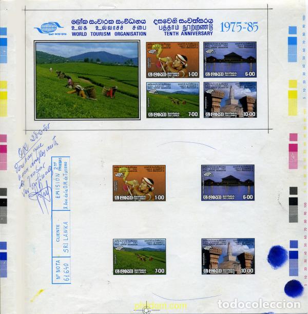 Sellos: 347274 MNH SRI LANKA 1985 10 ANIVERSARIO DE LA ORGANIZACION MUNDIAL DE TURISMO
