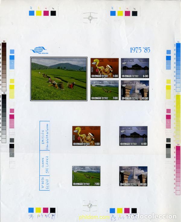 Sellos: 347276 MNH SRI LANKA 1985 10 ANIVERSARIO DE LA ORGANIZACION MUNDIAL DE TURISMO