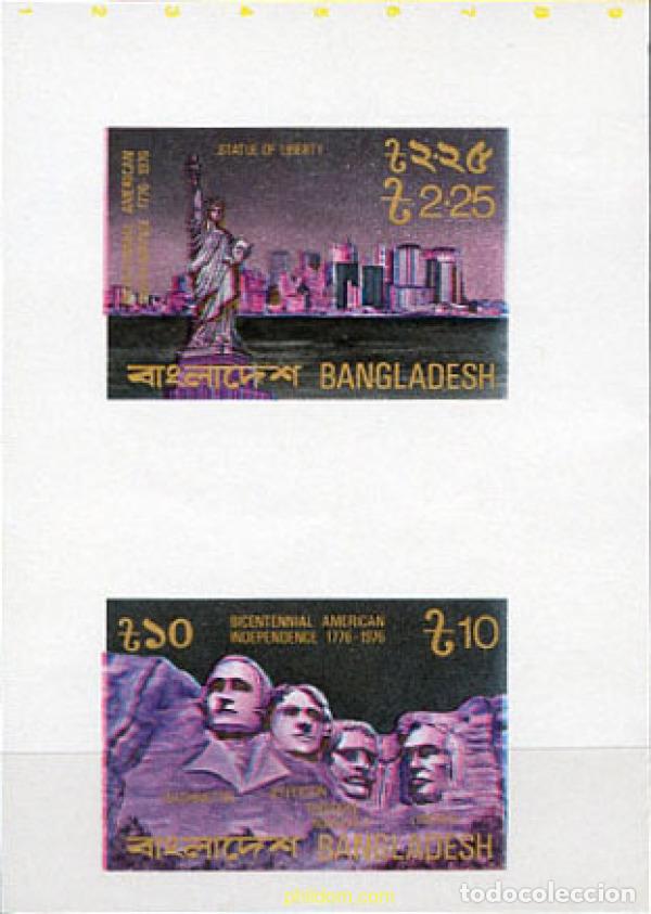 Sellos: 177983 MNH BANGLADESH 1976 BICENTENARIO DE LA INDEPENDENCIA DE LOS ESTADOS UNIDOS