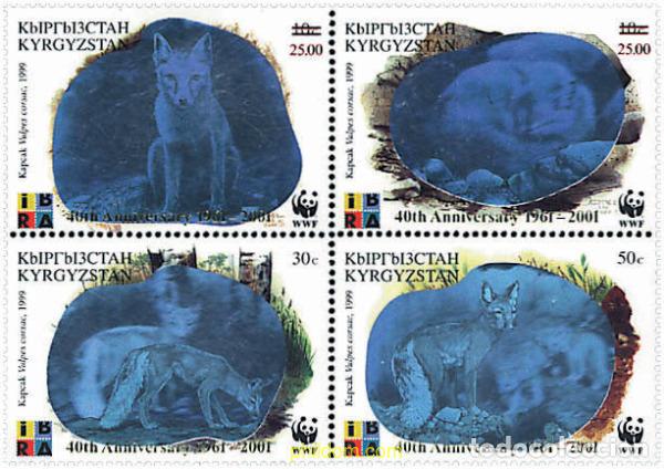Sellos: 5313 MNH KIRGUIZISTAN 1999 40 ANIVERSARIO DE LA WWF 1961-2001