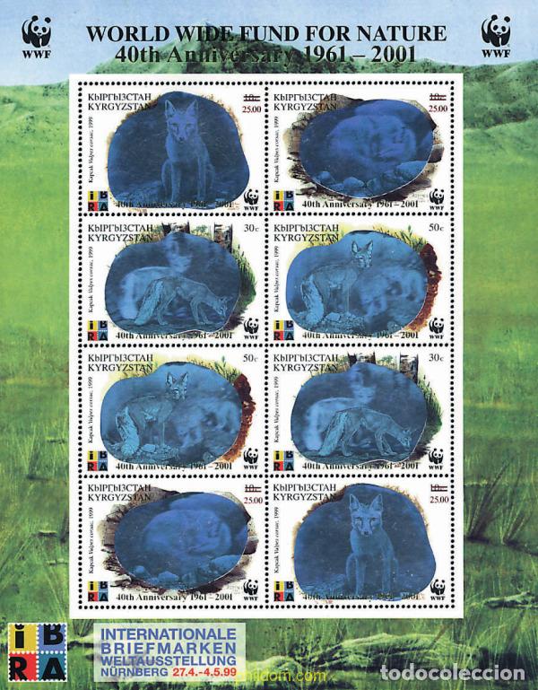 Sellos: 12722 MNH KIRGUIZISTAN 1999 40 ANIVERSARIO DE LA WWF 1961-2001