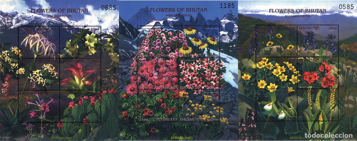 Sellos: 273509 MNH BHUTAN 2000 FLORES DE BHUTAN