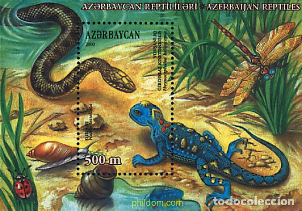 Sellos: 74817 MNH AZERBAIYAN 2000 REPTILES DE AZERBAIYAN