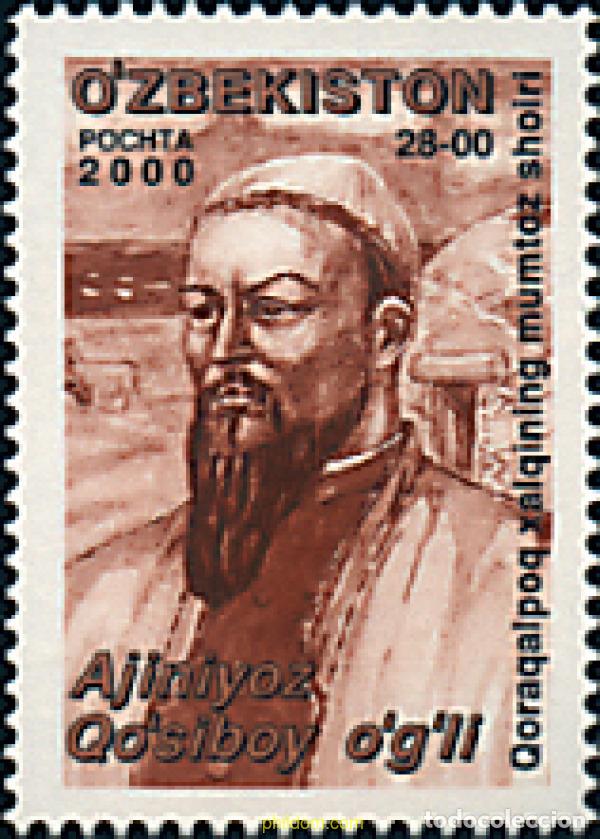 Sellos: 80423 MNH UZBEKISTAN 2000 HOMENAJE A AJINIYOZ QO SIBOY