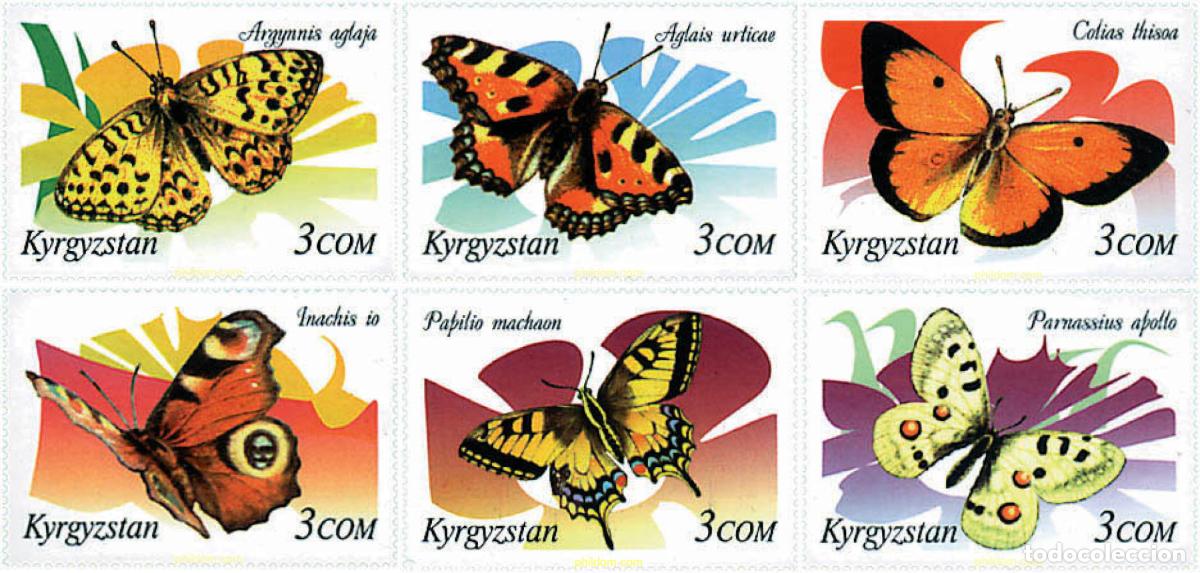 Sellos: 87085 MNH KIRGUIZISTAN 2000 MARIPOSAS